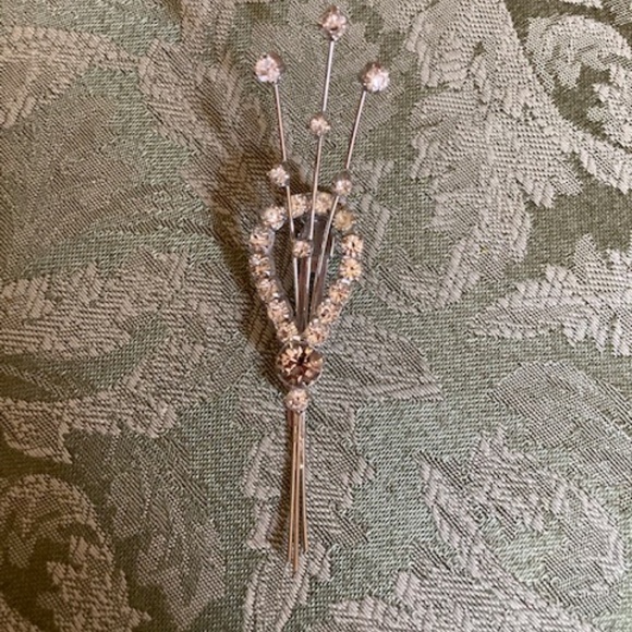 1950\'s  Rhinestone Hair Clip main image 6
